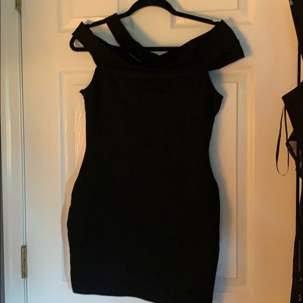 Linda asymmetrical bpdycon dress